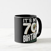 Mug Pêcheur pêcheur âgé de 70 ans 70e (Devant droit)