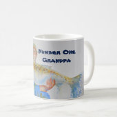 Mug Pêcheur peinture d'aquarelle cadeau de pêche pour  (Devant droit)