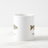 Mug Pêcheur personnalisé - Conception de pêche à la tr (Centre)