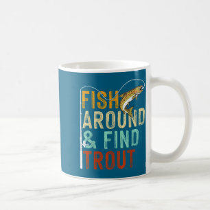 Mug Pêchez autour et trouvez la truite drôle pêche pêc