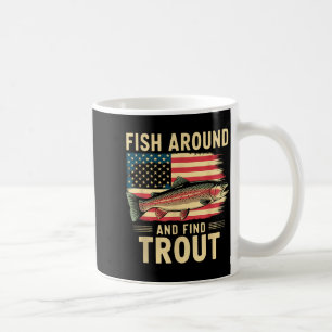Mug Pêchez autour et trouvez la truite drôle pêche pêc