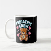 Mug Pediatric Crew Nurse Bear Heart Stethoscope Peds  (Gauche)