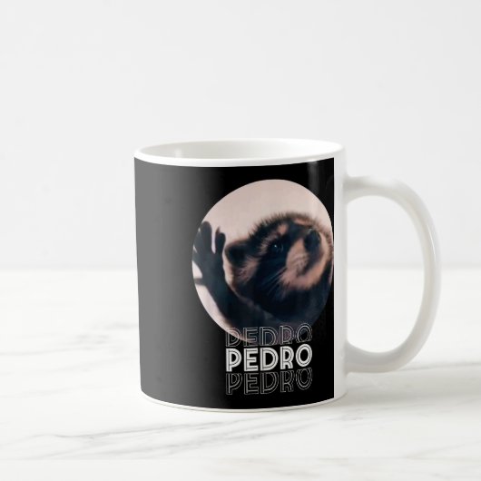 Mug Pedro Racoon Danse Populaire Mème Internet Mapache (Droite)