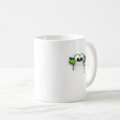 Mug Peek-a-Slime! Cute Goo Monster Peeking Design (Devant droit)