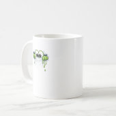 Mug Peek-a-Slime! Cute Goo Monster Peeking Design (Devant gauche)