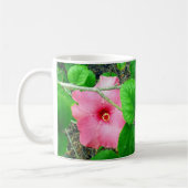 Mug Peekaboo Pink Hibiscus Flower, (Gauche)