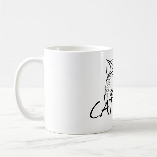 Mug Peeking Cat (Gauche)