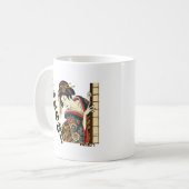 Mug Peeking Ukiyo-e geisha - Konnichiwa! (Devant gauche)