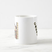 Mug Peeking Ukiyo-e geisha - Konnichiwa! (Centre)