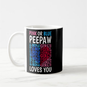 Mug Peepaw Rose Ou Bleu Vous Aime Genre Révéler Bébé S