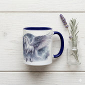 Mug Pégase Blanc Ailes au Clair de Lune Rêve Céleste