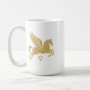 Mug Pégase de Corinthe Emblème doré antique grec