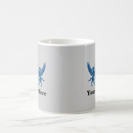 Mug Pegasus bleu fait sur commande (Centre)