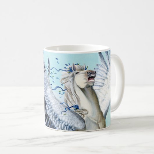 Mug Pegasus Cory Blanc (Devant droit)