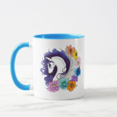 Mug Pegasus Noir Floral (Gauche)
