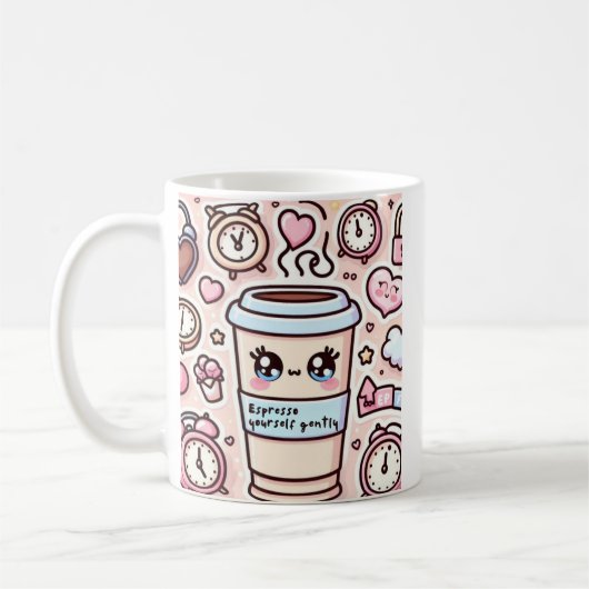 Mug Pegatina de vinilo con forma personalizada (Gauche)