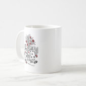 Mug Peignant les roses rouges (Devant gauche)