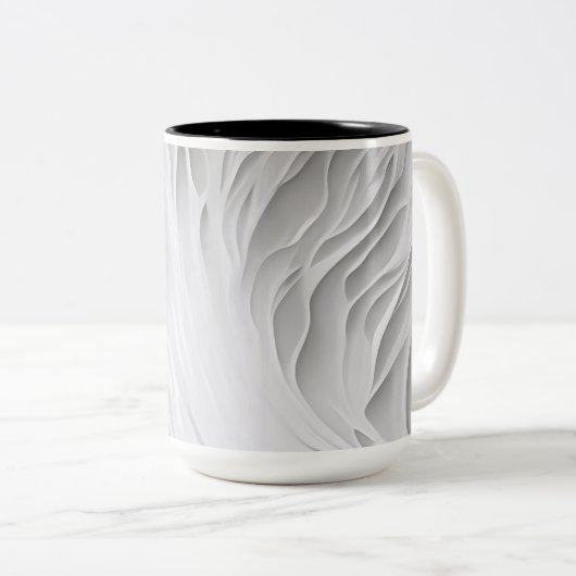 Mug peigne blanche (Devant droit)