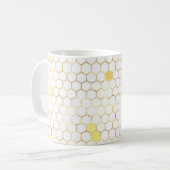 Mug Peigne d'or blanc élégant (Devant gauche)