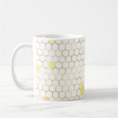 Mug Peigne d'or blanc élégant (Gauche)
