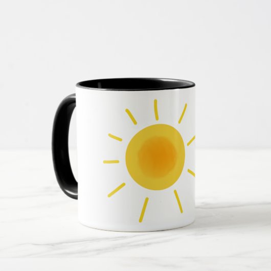 Mug peindre le soleil (Devant gauche)