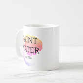 Mug Peindre l'eau et non le thé Artiste Humour (Devant gauche)