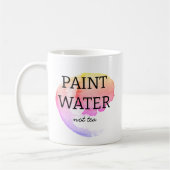 Mug Peindre l'eau et non le thé Artiste Humour (Gauche)