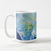 Mug Peine d'aquarelle bleu blanc romantique (Gauche)