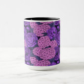 Mug Peine et hydrangée en rose et violet (Centre)