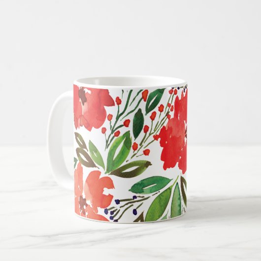 Mug peint à la main et Noël (Devant gauche)