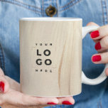 Mug Peint Abstrait naturel élégant code QR neutre<br><div class="desc">Peint Abstrait Naturel Élégant Neutre Simple QR code marque de marque de l'entreprise design partie faveur coupe papier.</div>