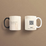 Mug Peint Abstrait naturel élégant code QR neutre<br><div class="desc">Peint Abstrait Naturel Élégant Neutre Prix simple QR code marque de marque de l'entreprise partie design favoriser coupe de papier.</div>