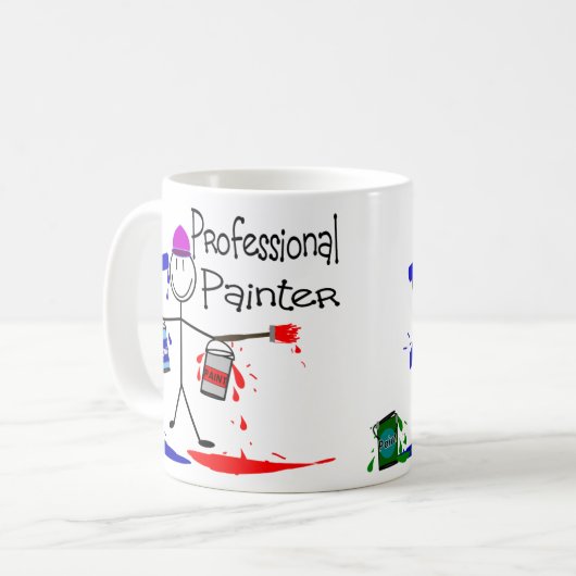 Mug Peintre professionnel (Devant gauche)