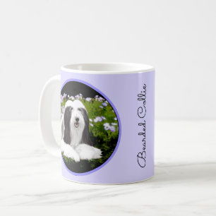 Mug Peinture à collie à poils - Joli art original de c