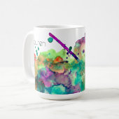 Mug Peinture à l'aquarelle couleur personnalisée 3 (Devant gauche)