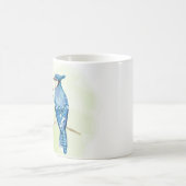 Mug peinture à l'aquarelle de jais bleu (Centre)