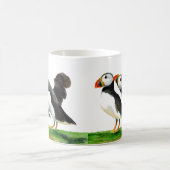 Mug Peinture à l'aquarelle d'Oiseau de Puffin (Centre)