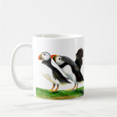 Mug Peinture à l'aquarelle d'Oiseau de Puffin (Gauche)
