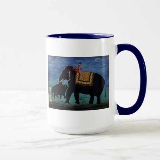 Mug Peinture à l'éléphant (Droite)