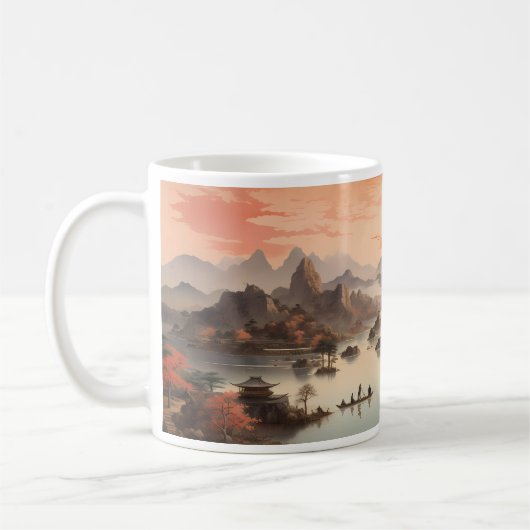 Mug Peinture à l'encre chinoise (Gauche)