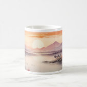 Mug Peinture à l'encre d'automne avec le soleil (Centre)