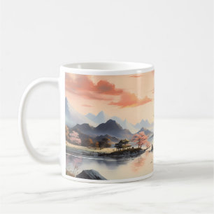 Mug Peinture à l'encre de printemps