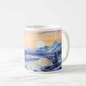 Mug Peinture à l'encre d'hiver (Devant droit)