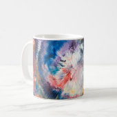 Mug Peinture à l'huile 4K. Une abstraction créative co (Devant gauche)