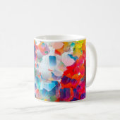 Mug Peinture à l'huile abstraite. Cadre de conception  (Devant droit)