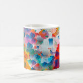 Mug Peinture à l'huile abstraite. Cadre de conception  (Centre)