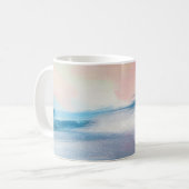 Mug Peinture à l'huile Abstraite, texture de toile. (Devant gauche)