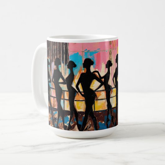 Mug peinture à l'huile Art de Ballet (#2) (Devant gauche)