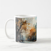 Mug Peinture À L'Huile De La Zone De Logement (Gauche)