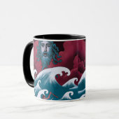 Mug Peinture à l'huile de Neptune Crimson (Devant gauche)